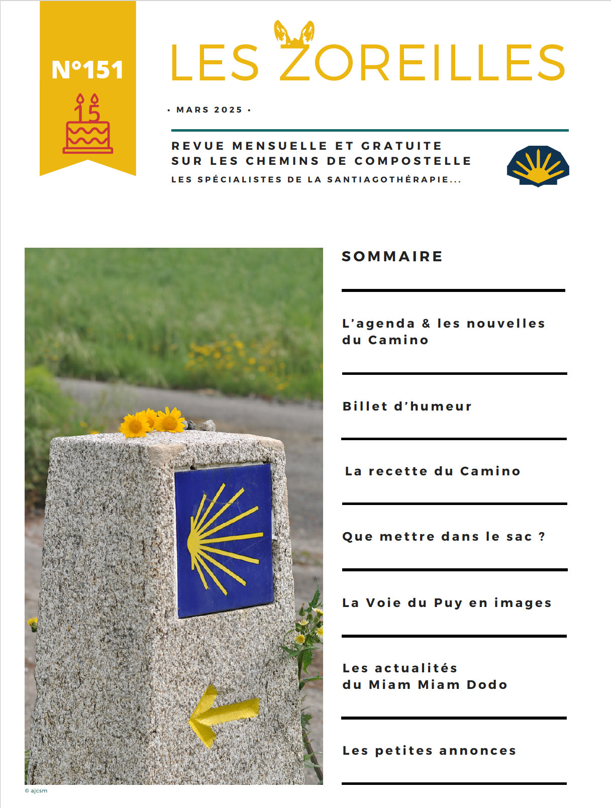 Anciens numéros des Zoreilles - Chemin de Compostelle