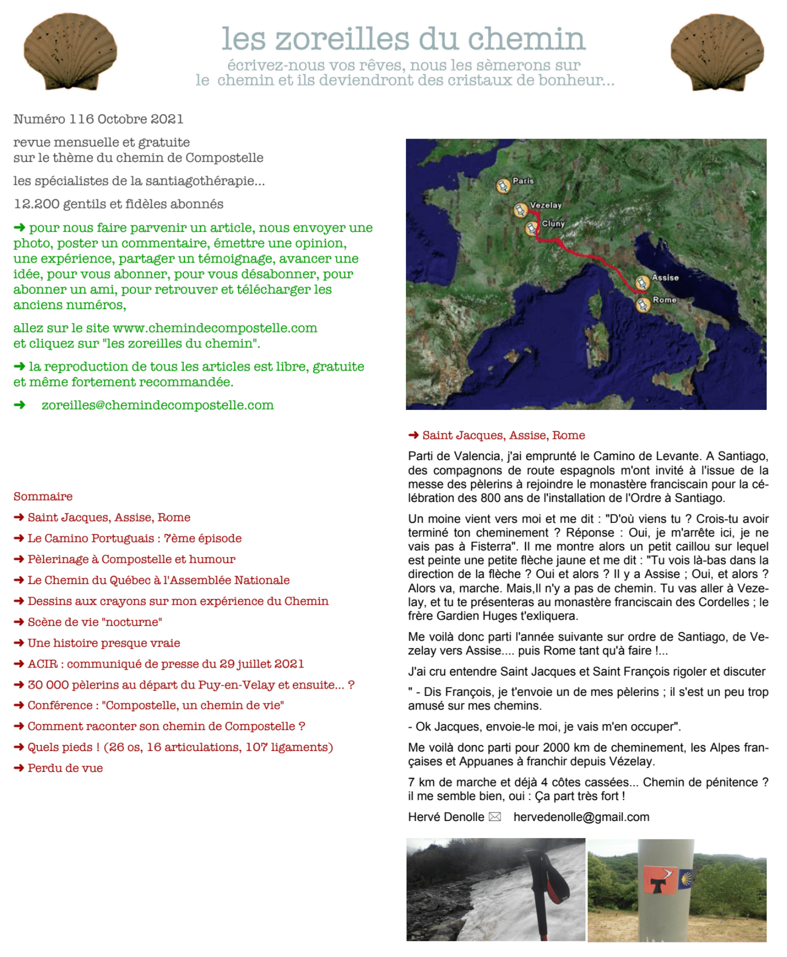 Anciens numéros des Zoreilles - Chemin de Compostelle